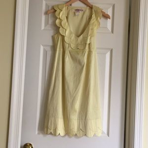 Calypso St. Barth Yellow Silk Dress, Size XS